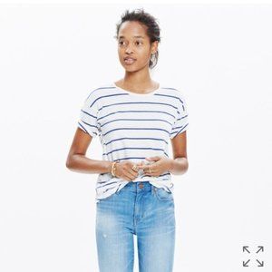Madewell Stripe Whisper Cotton Crewneck Tee